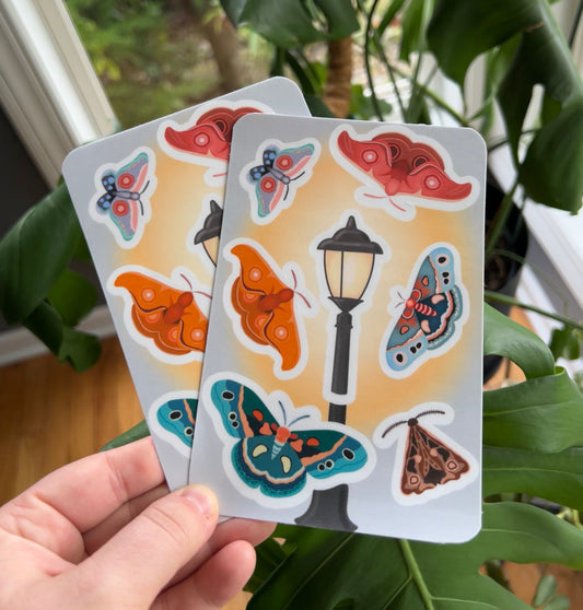 Enchanting Moth Sticker Sheet